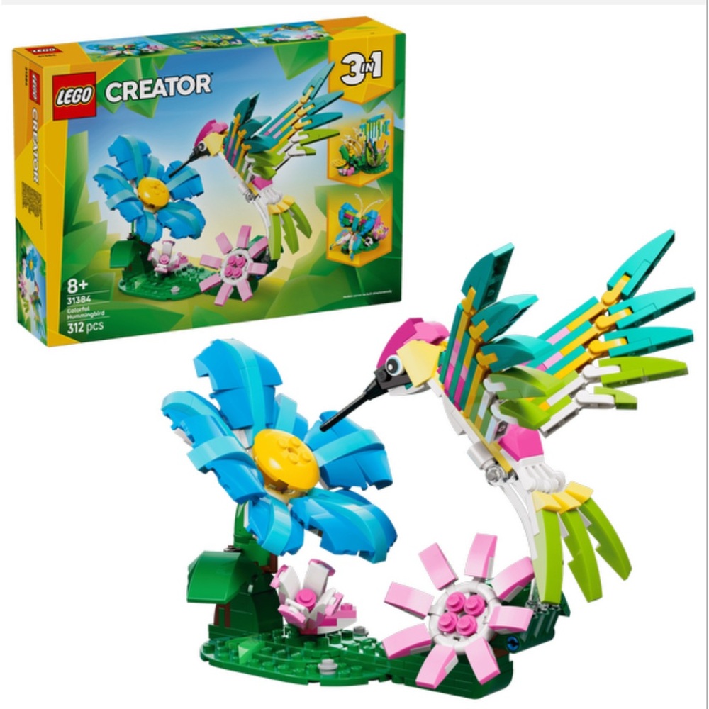 LEGO Creator 3 in 1 Wild Animals: Colorful Hummingbird 31384 NEW in Sealed Box